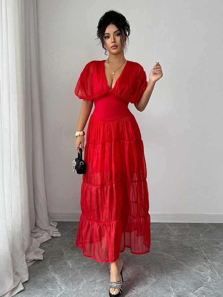 Rochie maxi SHEIN, roșu