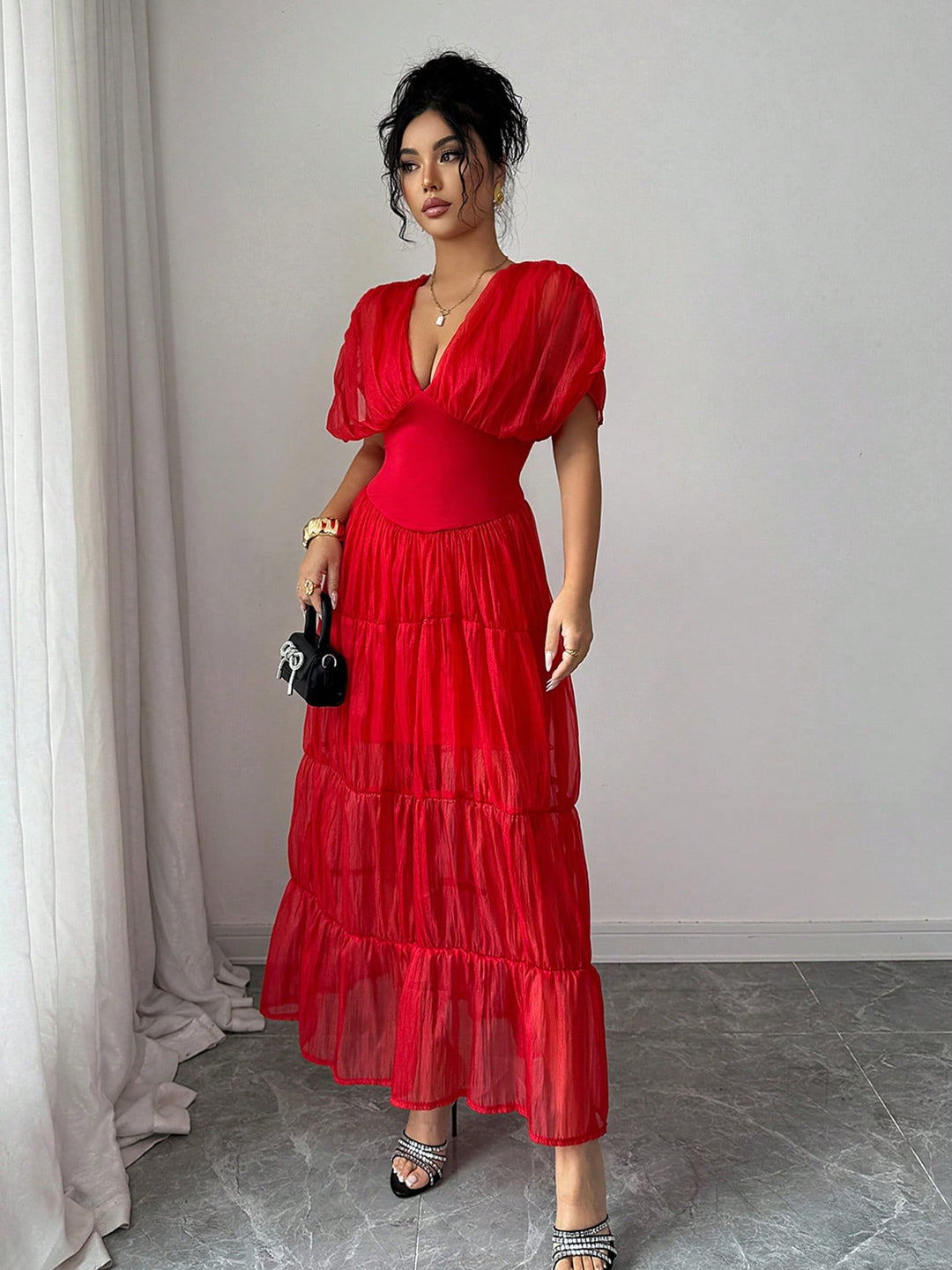 Rochie maxi SHEIN, roșu