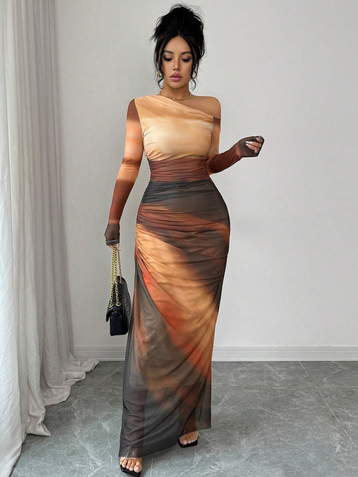 Rochie maxi SHEIN, mix culori