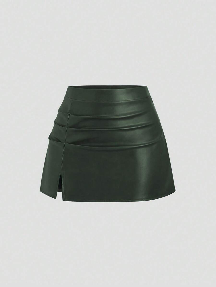 SHEIN miniszoknya, khaki