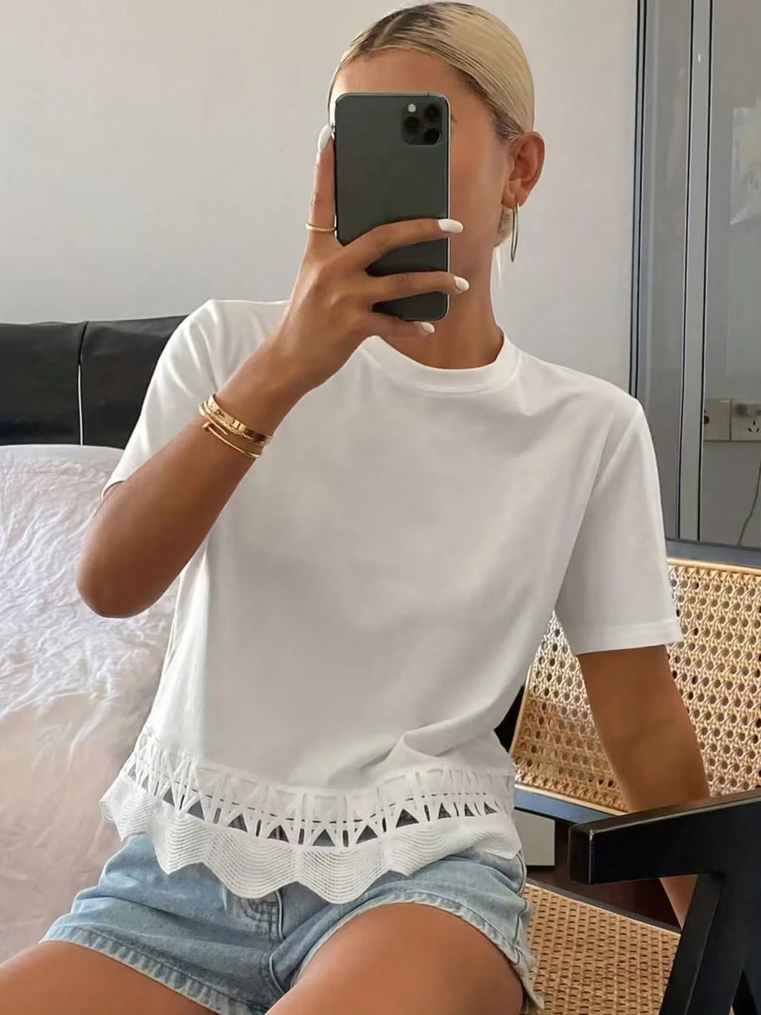 Tricou SHEIN, alb