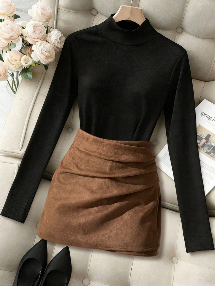 Pantaloni scurți SHEIN, vișiniu
