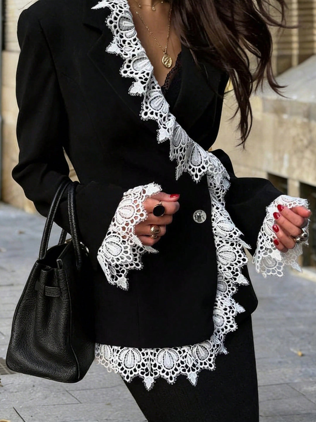 Sacou SHEIN, negru