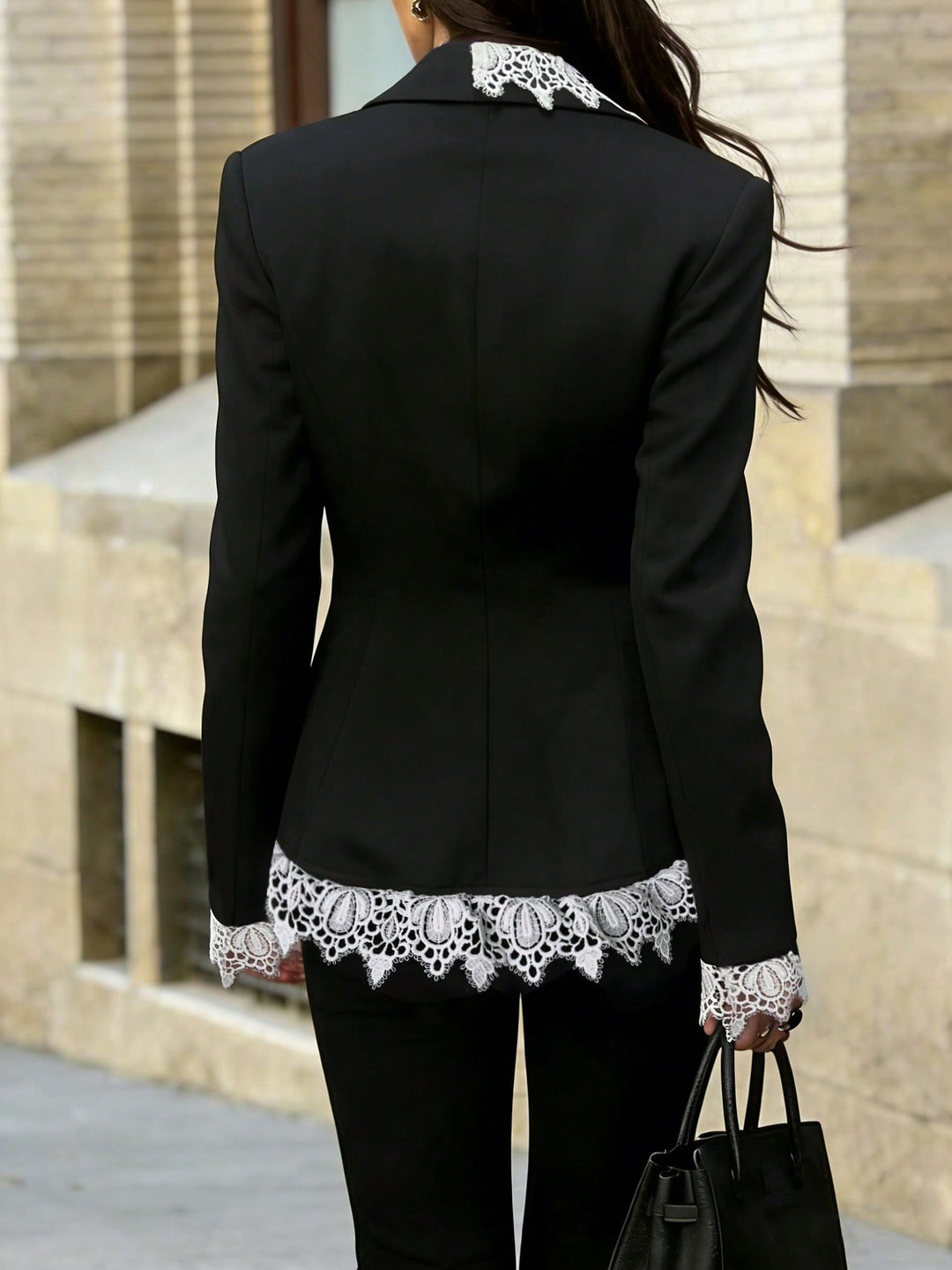 Sacou SHEIN, negru