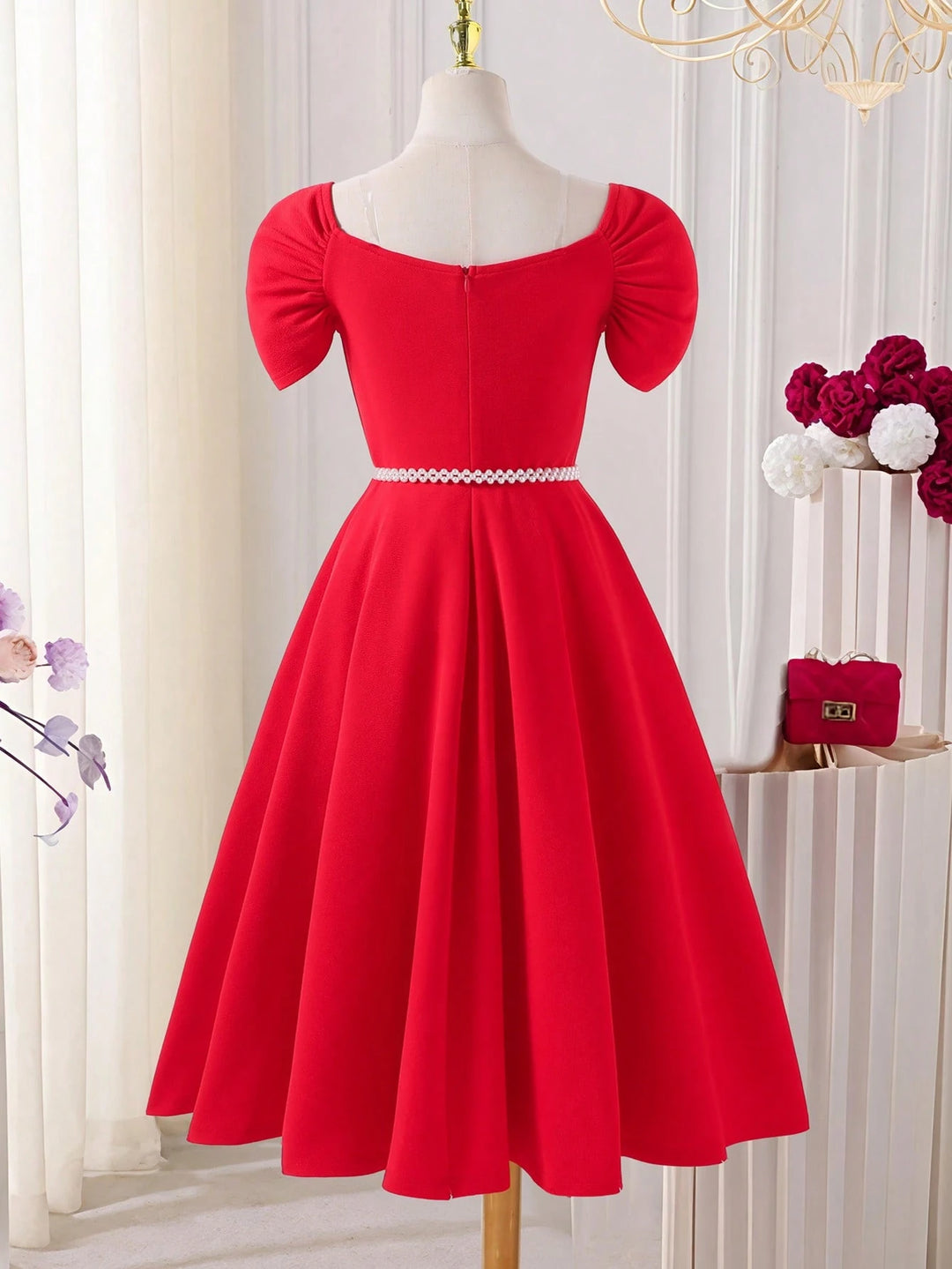 Rochie midi SHEIN, roșu
