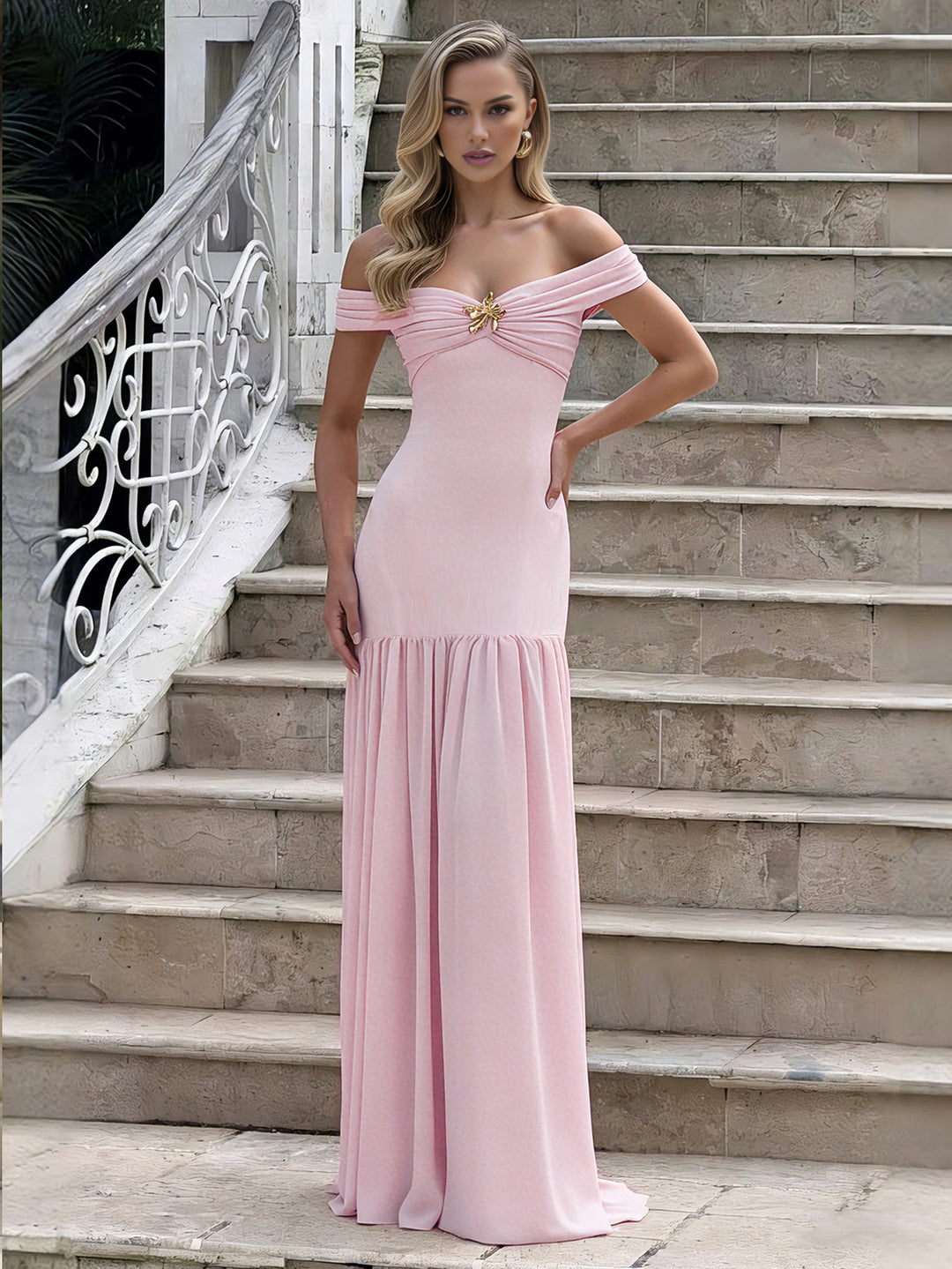 Rochie maxi SHEIN, roz