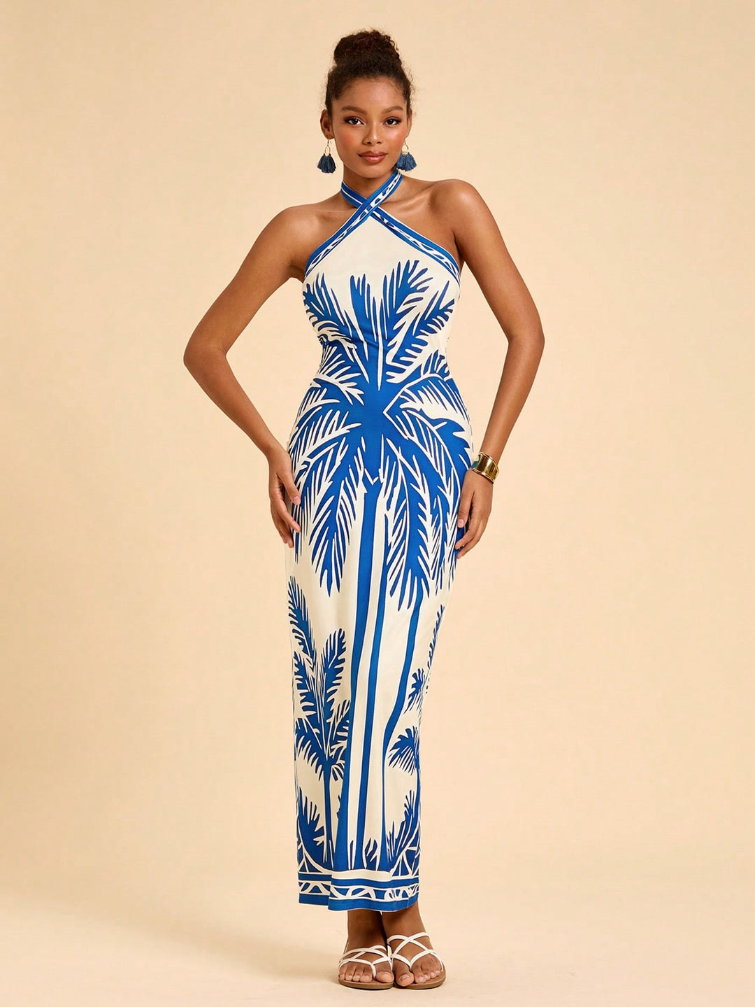 Rochie maxi SHEIN, albastru