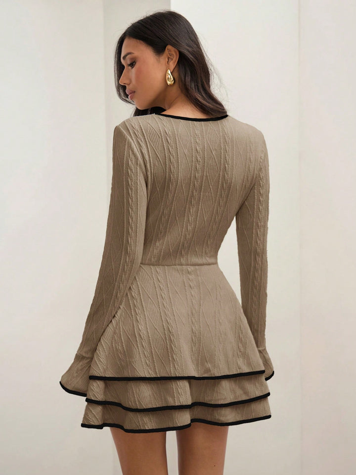 Rochie mini SHEIN, kaki
