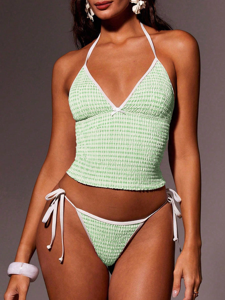 SHEIN bikini szett, zöld