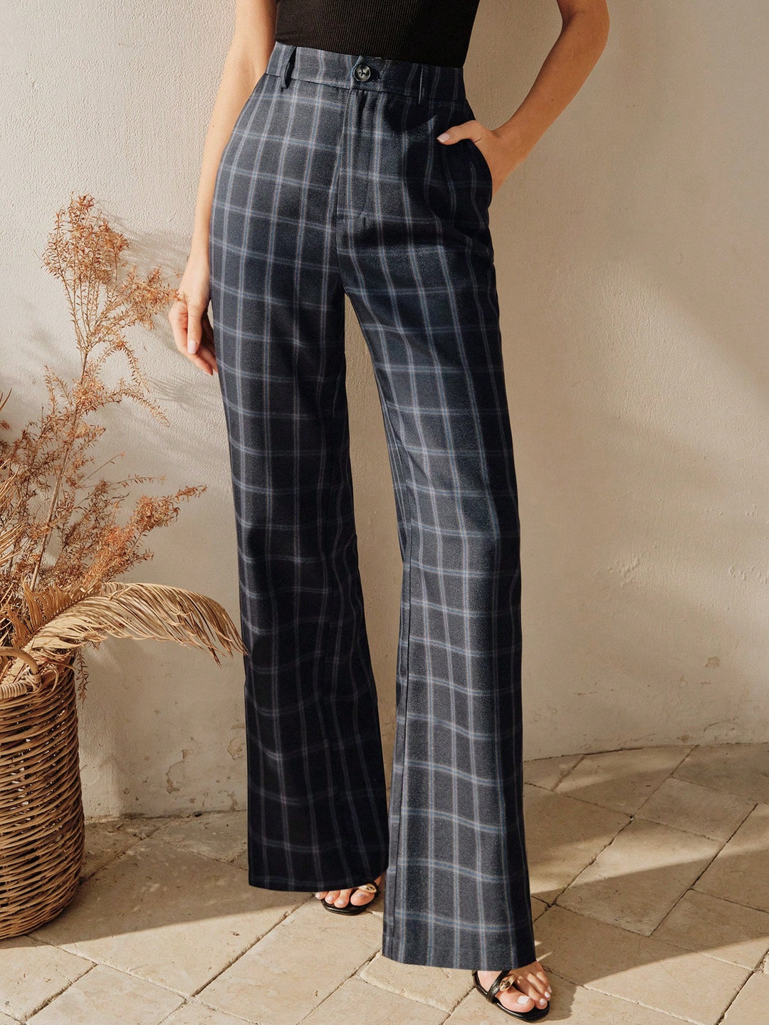 Pantaloni SHEIN, albastru