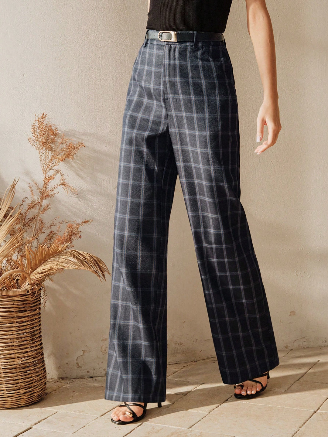 Pantaloni SHEIN, albastru