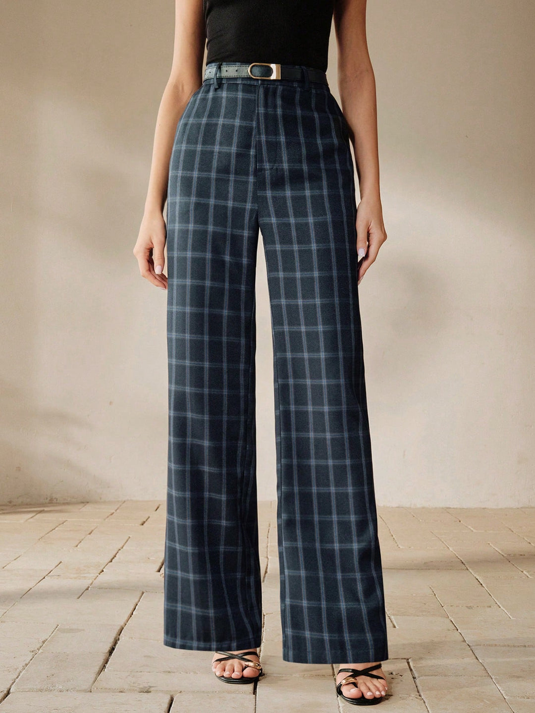Pantaloni SHEIN, albastru