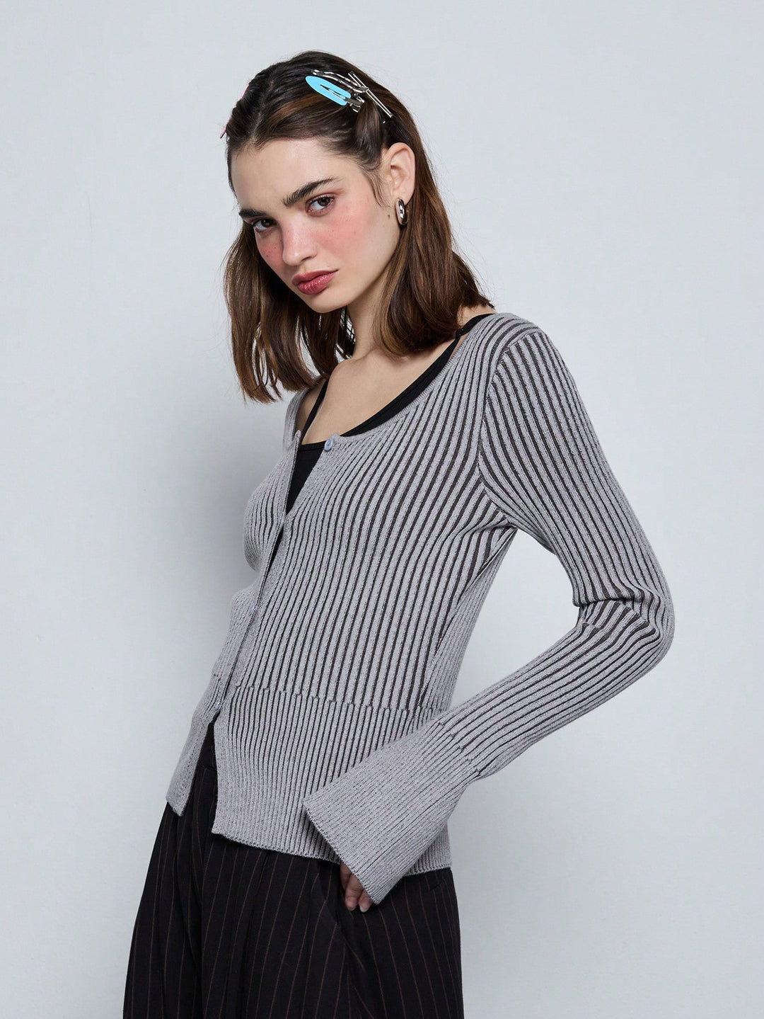 Cardigan SHEIN, gri