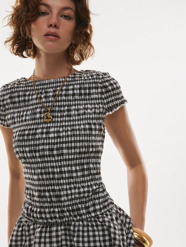 Rochie mini SHEIN, maro
