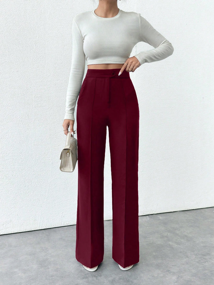 Pantaloni SHEIN, vișiniu