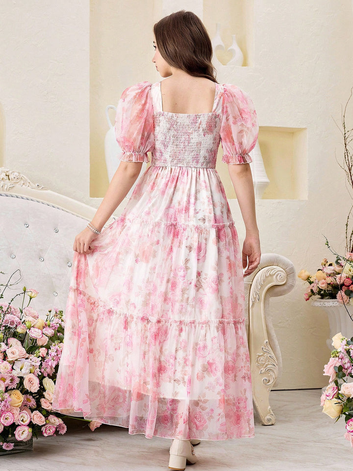 SHEIN maxi ruha, rózsaszín
