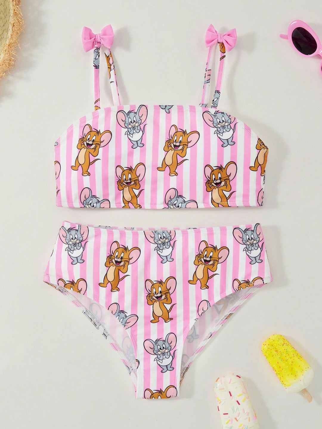 Set bikini SHEIN, roz