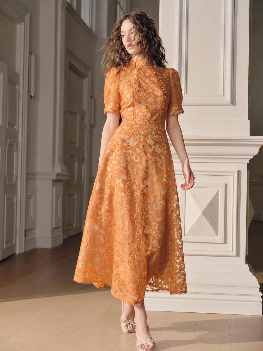 Rochie maxi SHEIN, galben