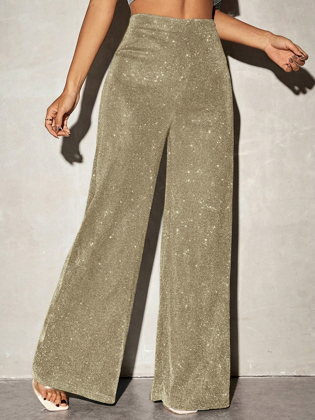 Pantaloni SHEIN, auriu