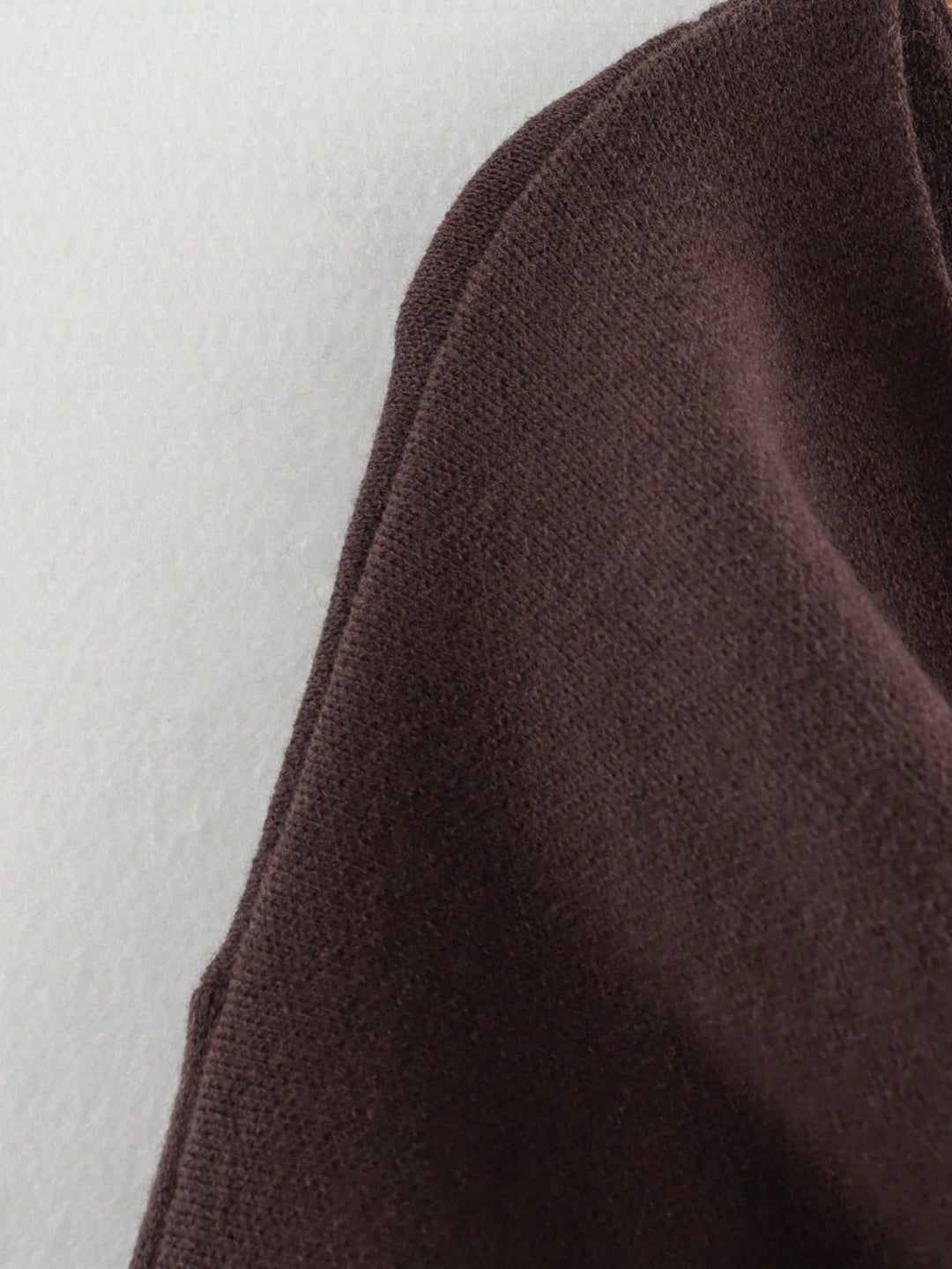 Cardigan SHEIN, maro