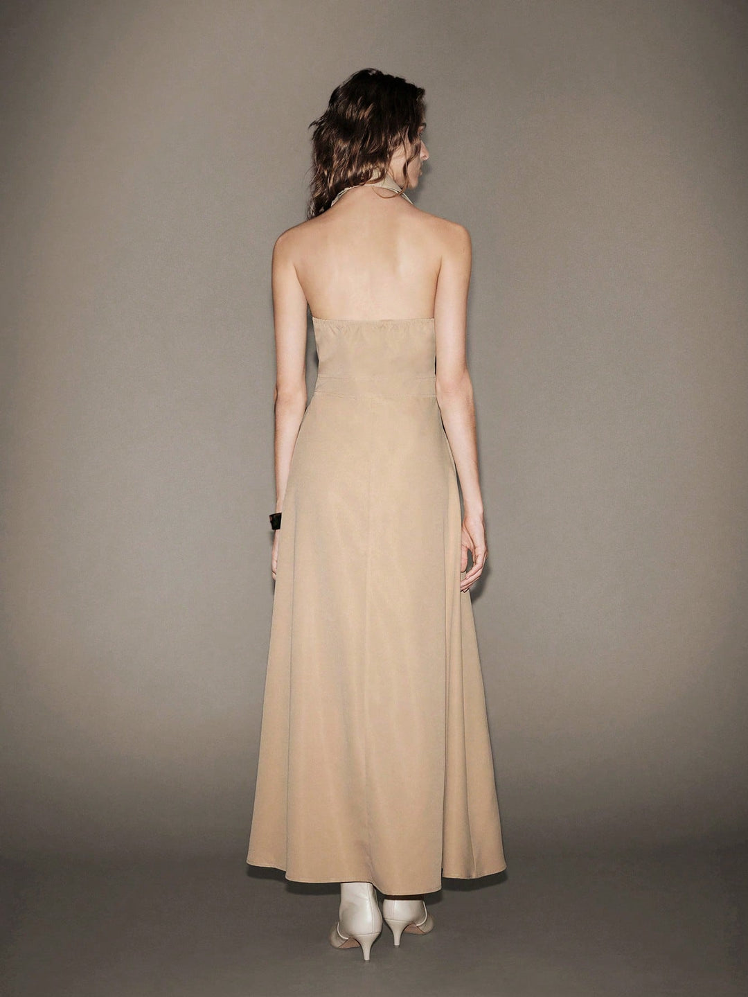 Rochie maxi SHEIN, kaki