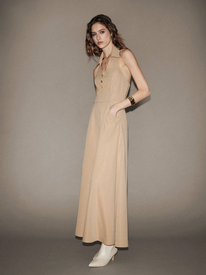 Rochie maxi SHEIN, kaki