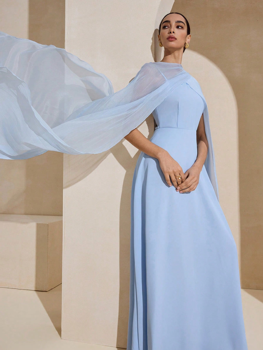Rochie maxi SHEIN, albastru