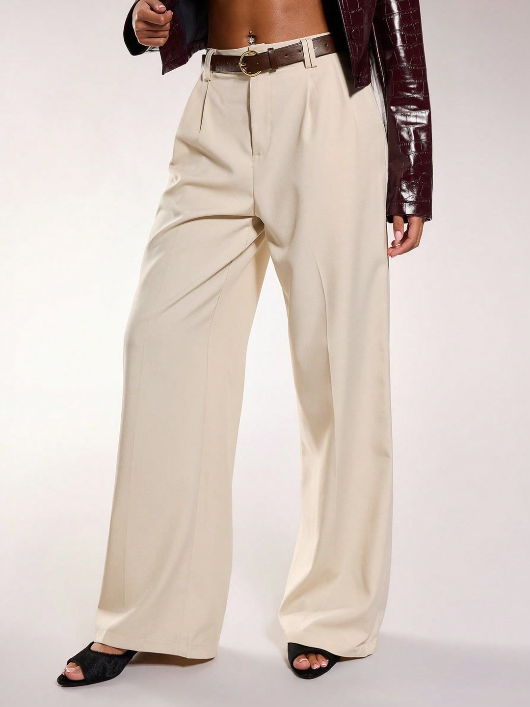 Pantaloni SHEIN, portocaliu