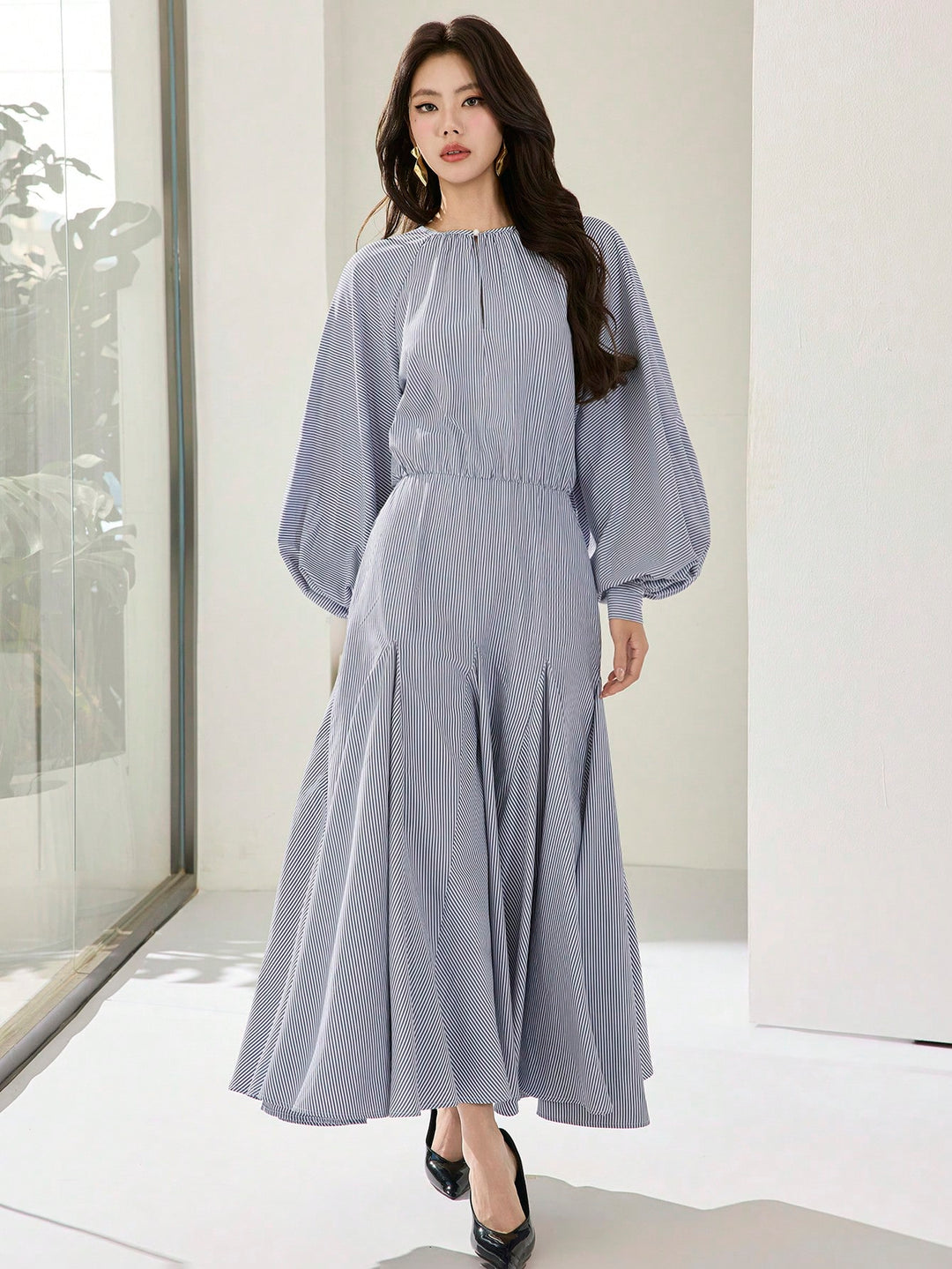 Rochie maxi SHEIN, albastru