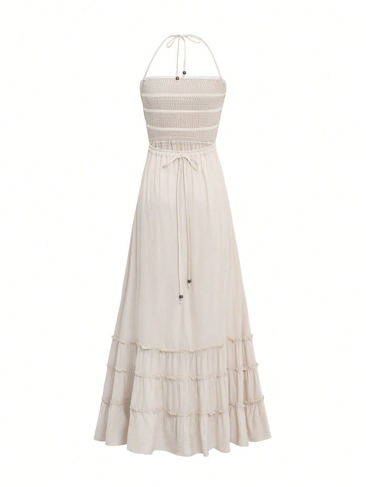 Rochie maxi SHEIN, bej