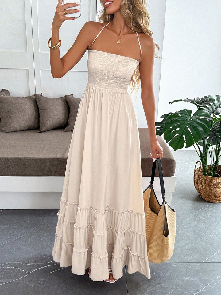 Rochie maxi SHEIN, bej
