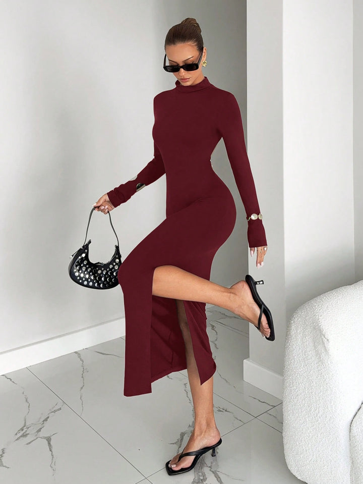 Rochie maxi SHEIN, vișiniu