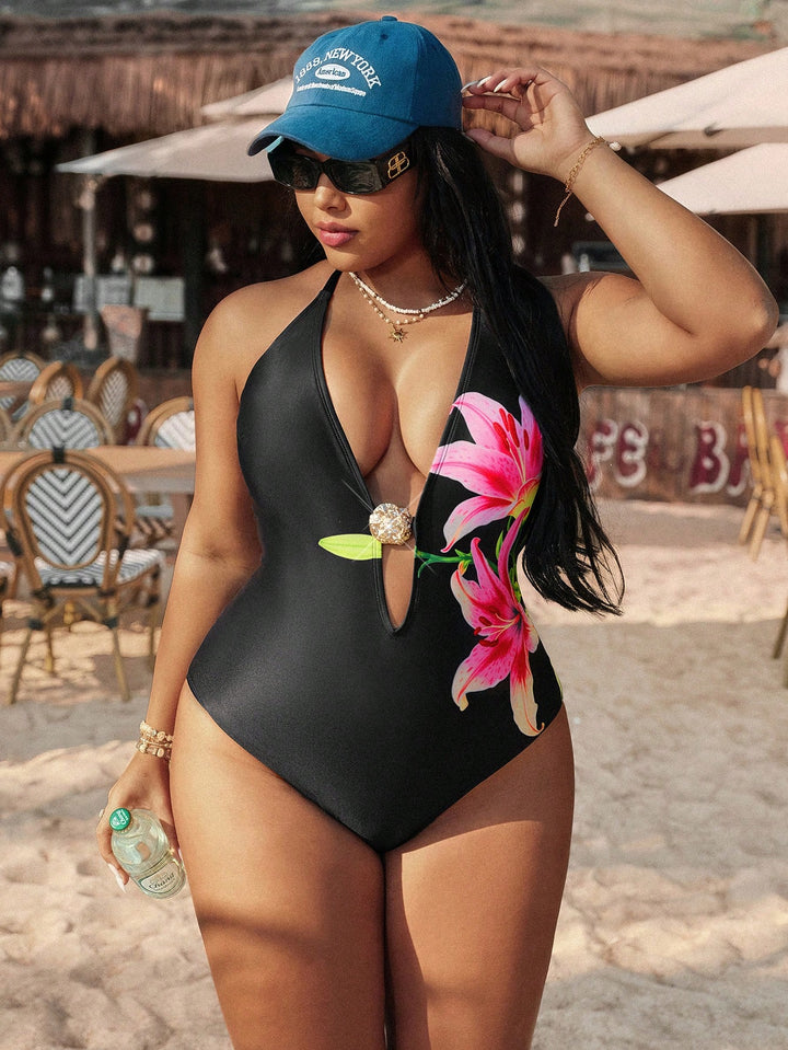 Costum de baie SHEIN, negru