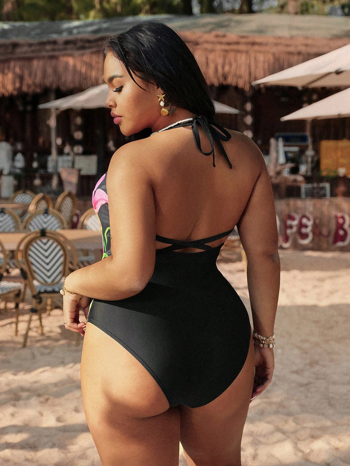 Costum de baie SHEIN, negru