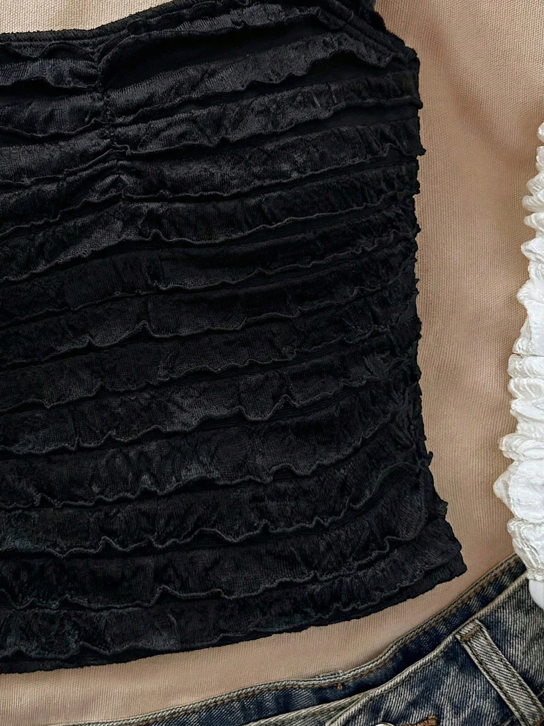 Bluza dantelată SHEIN, negru