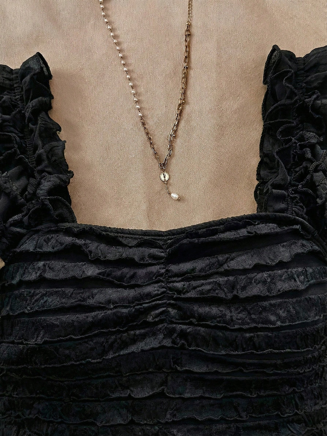 Bluza dantelată SHEIN, negru