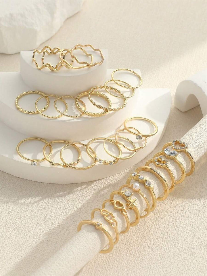 Set inele SHEIN, auriu