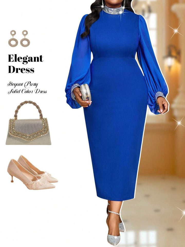 Rochie midi SHEIN, albastru