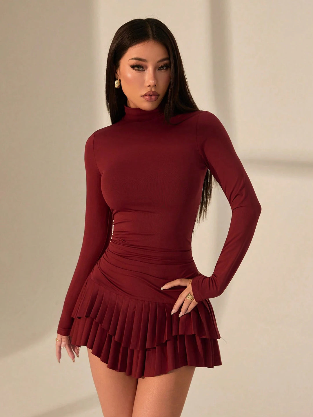 Rochie mini SHEIN, vișiniu