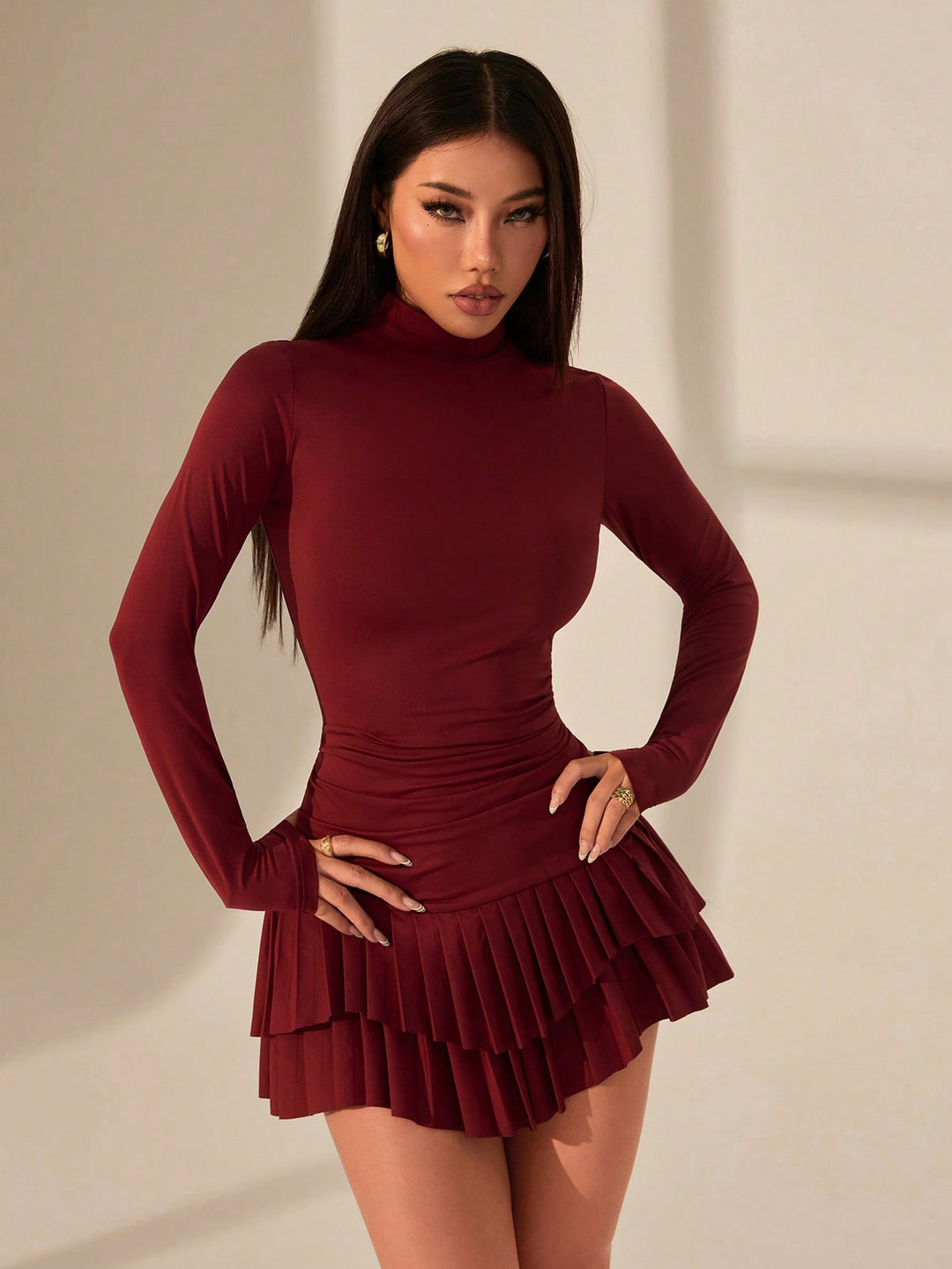 Rochie mini SHEIN, vișiniu