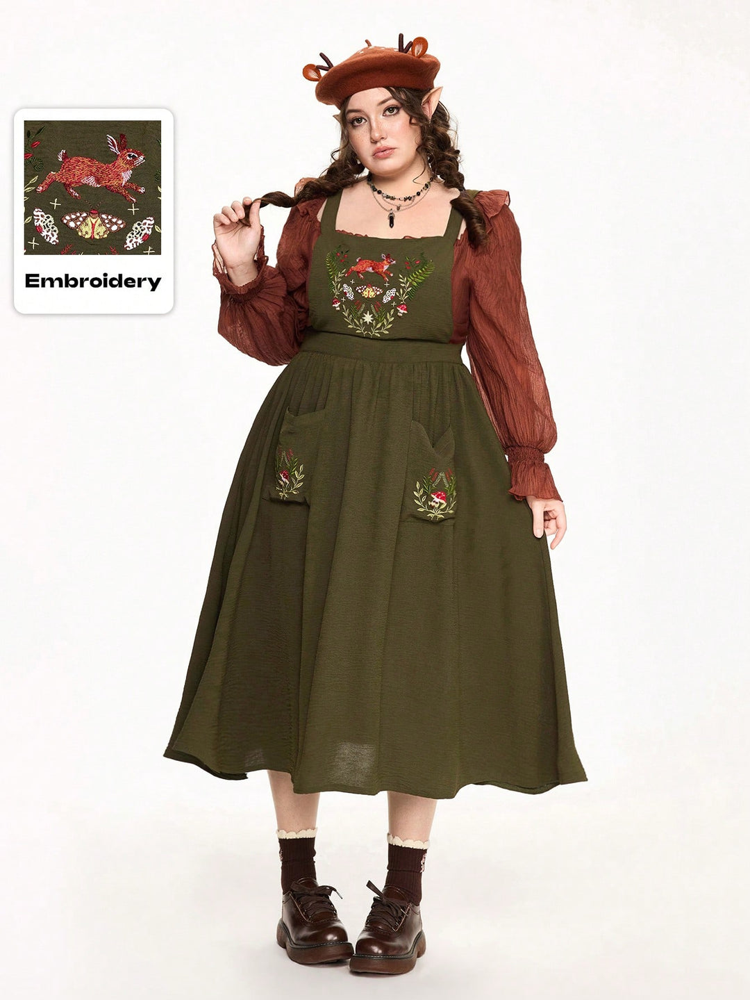 Rochie SHEIN, kaki
