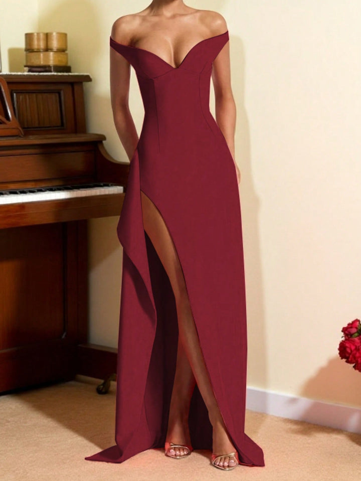 Rochie maxi SHEIN, vișiniu