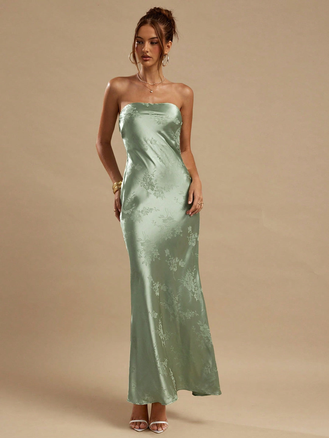 Rochie maxi SHEIN, verde