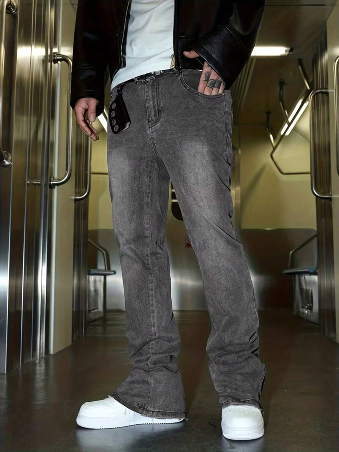 Jeans SHEIN, gri