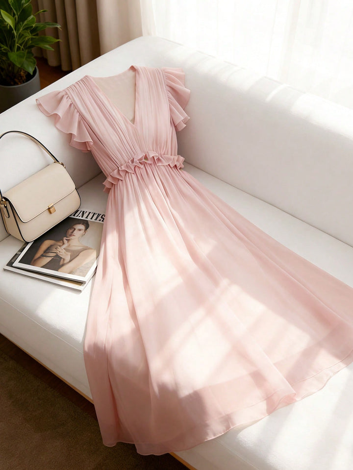 Rochie maxi SHEIN, roz