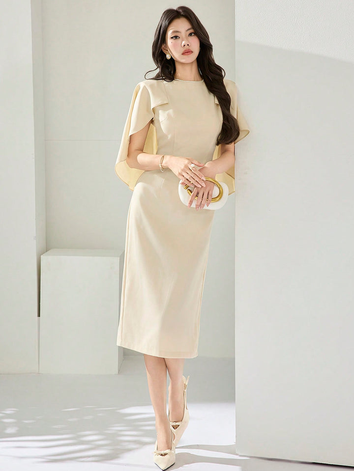 Rochie midi SHEIN, bej