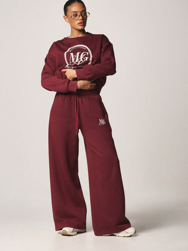 Pantaloni SHEIN, vișiniu