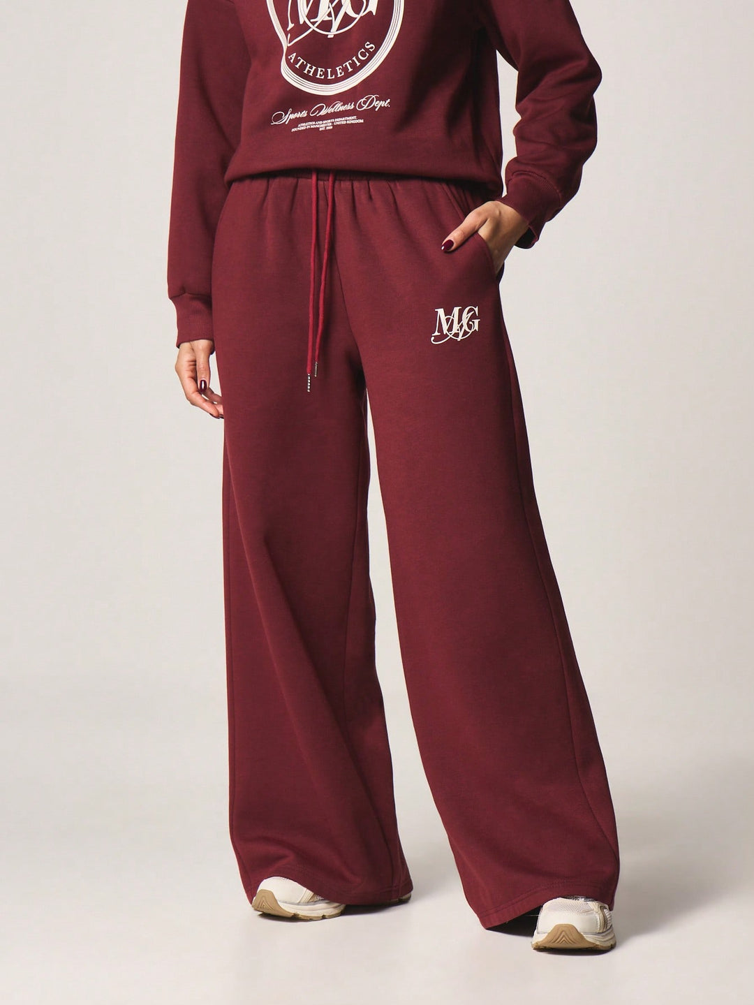 Pantaloni SHEIN, vișiniu
