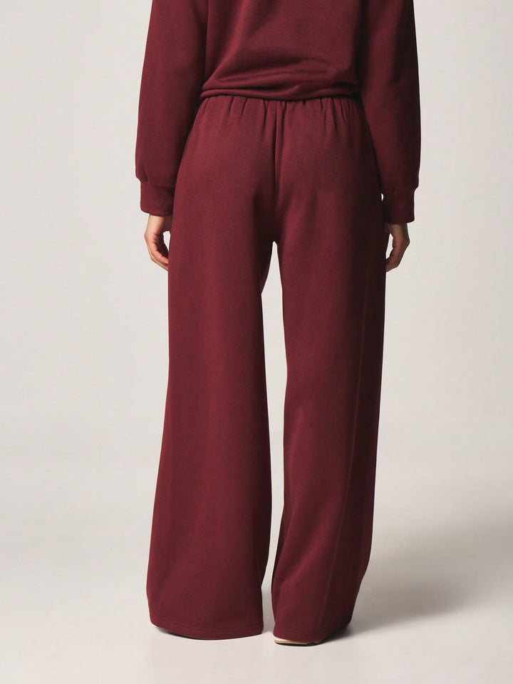 Pantaloni SHEIN, vișiniu