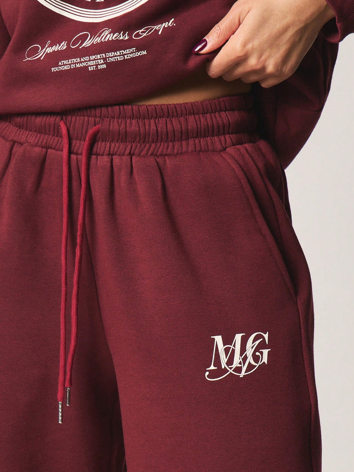 Pantaloni SHEIN, vișiniu